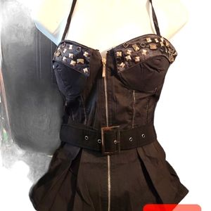 Nwt sexy corset night club top with belt